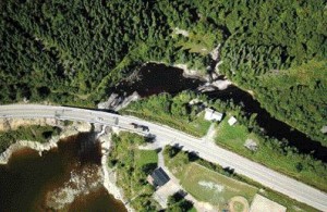 Image of road in northeastern Quebec captured by the system.