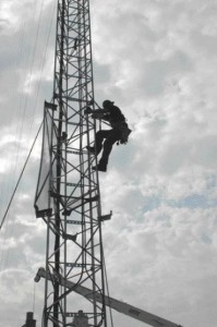 staff safety was a priority for the consulting engineers, whose role included design and construction management of the wireless network stations.