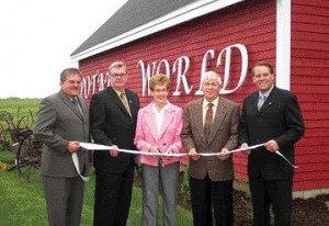 Andy Savoy (far right) at the opening of Potato World, the New Brunswick Potato Museum in Florenceville, N.B. in 2004.