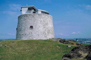 The Carleton Martello Tower overlooking the harbour of Saint John, New Brunswick, was built in 1812 and used until the end of World War II.