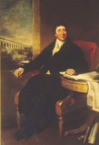 Portrait of Thomas Telford (1757-1834). He was born in Westerkirk, Scotland, the son of a shepherd.