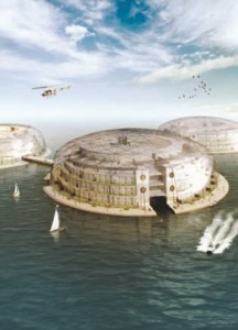 Floating City by Deltasync of the Netherlands. Bart van Buren presented Deltasync's concepts for waterbased developments as a strategy for dealing with climate change and rising sea levels at the FIDIC Young Professionals Forum in Quebec City in September.