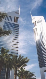 Emirates Towers, a 150,000-sf landmark in Dubai, designed by NORR.