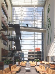 Atrium in the Telus William Farrell complex, downtown Vancouver. Read Jones Christoffersen were the structural engineers. structures