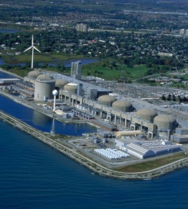 Ontario Power Generation's Pickering Nuclear Power Station on Lake Ontario.