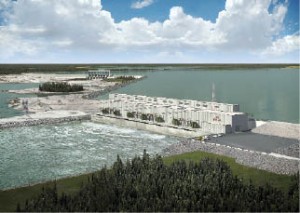 Artist's rendering of Keeyask Hydroelectric Station in Manitoba.