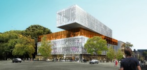 Architectural rendering of Halifax Central Library. (Fowler Bauld & Mitchell Architects)