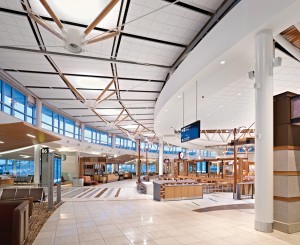 U.S. Departures Area, Edmonton International Airport.  Photo courtesy Stantec.