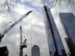 The Freedom Tower nearing completion at the World Trade Center site in New York City in January. A tour of the site and adjacent 9/11 Memorial was one of the general tours at the ASHRAE 2014 Winter Conference on January 20. Photo: BP/CCE