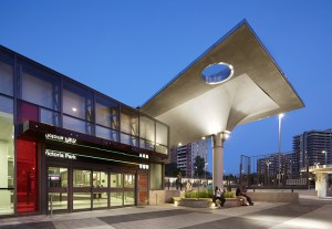 TTC Victoria Park Subway Station, Toronto. One of the 2013 Ontario Concrete Association Award-winners, it was completed in 2011. Photograph: Shai Gill.