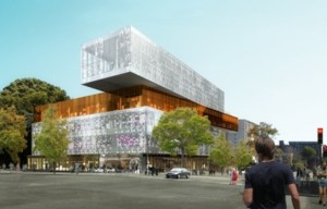 Halifax Central Library, architectural rendering. Courtesy Fowler Bauld & Mitchell architects.