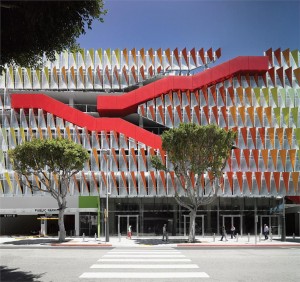 Parking Structure #6, City of Santa Monica, California by Behnish Architekten.  Photo by David Matthiessen.
